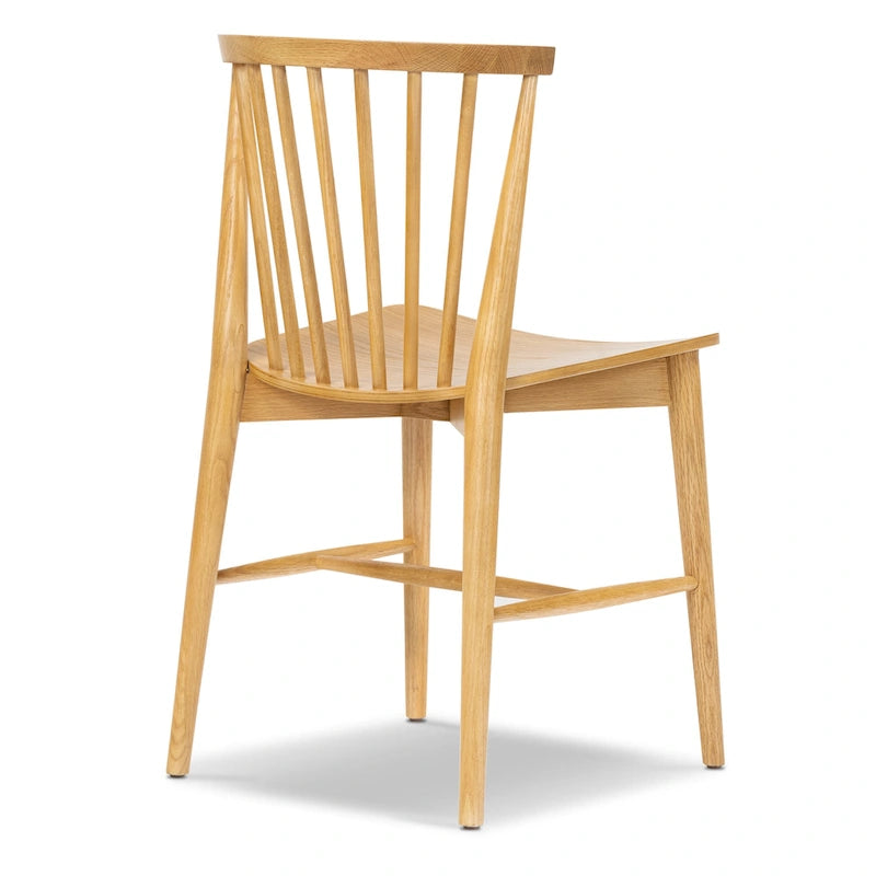 Ligna Dining Chair - Spindled Bark with Solid Wood Frame