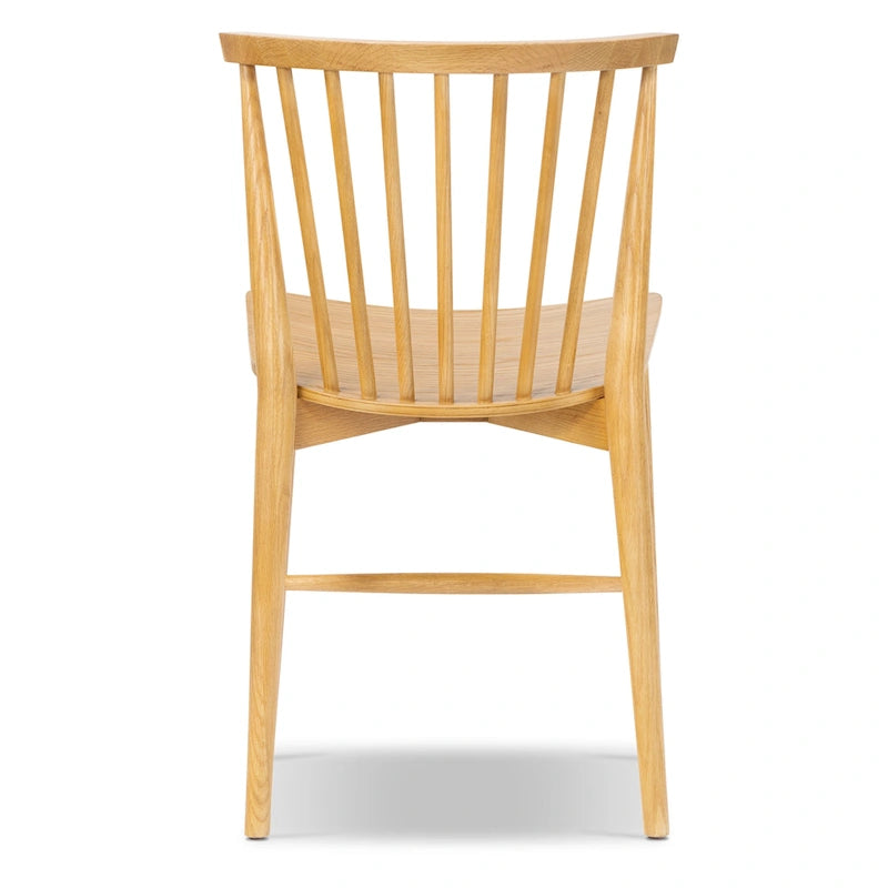 Ligna Dining Chair - Spindled Bark with Solid Wood Frame