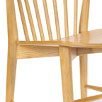 Ligna Dining Chair - Spindled Bark with Solid Wood Frame