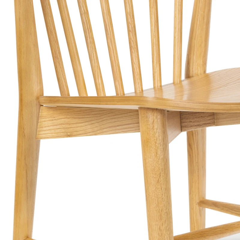 Ligna Dining Chair - Spindled Bark with Solid Wood Frame