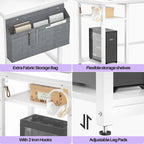 L-Shape Gaming Desk Wood Office Computer Table with Hutch and USB Port